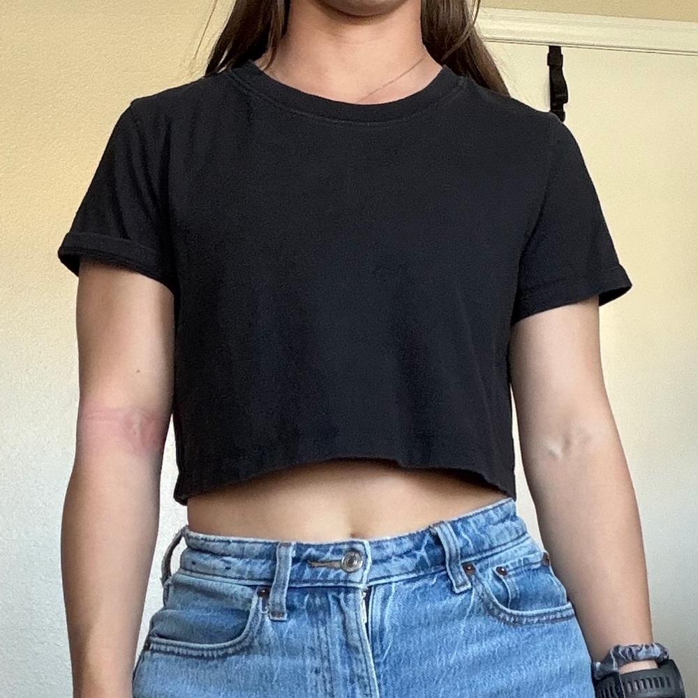 Urban Outfitters Black Crop Top